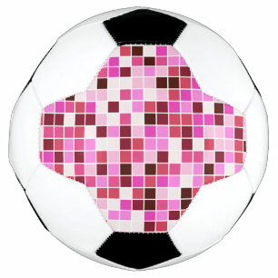 Pool Tiles, Pink Mosaic Tiles, Geometric Pattern Soccer Ball