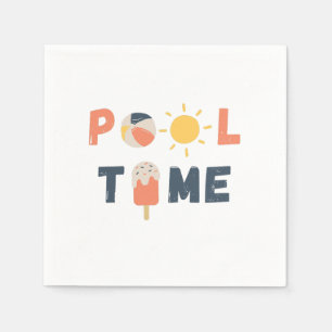 pool time. Napkins & Party Supplies