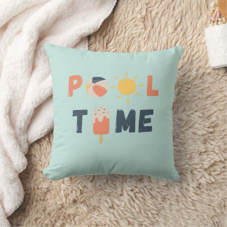 pool time. Throw Pillows