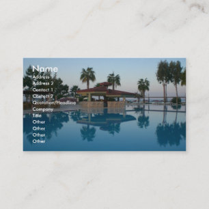 Pool View Business Card