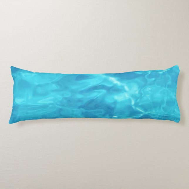 Pool Water Fun | Blue | Body Pillow (Front)
