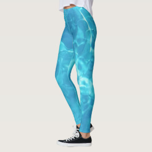 Pool Water Fun   Blue   Leggings