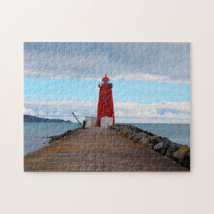 Poolbeg Lighthouse Dublin. Jigsaw Puzzle