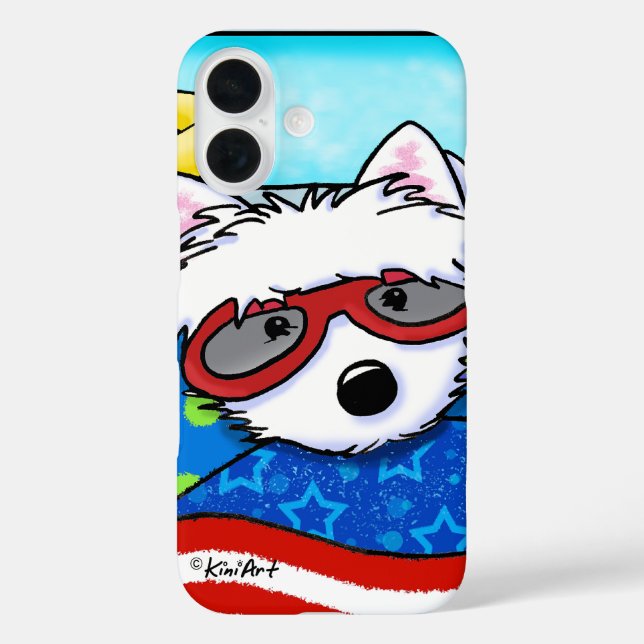 Poolboy Westie Case-Mate iPhone Case (Back)