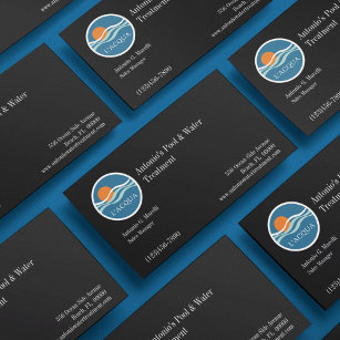 Pools and Water Treatment Company Business Card