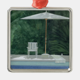 Poolside 1994 metal ornament
