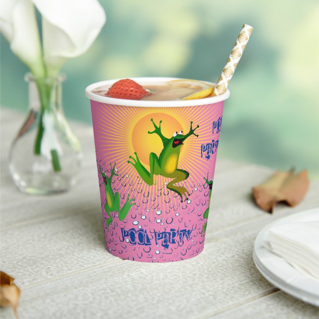 Poolside Party w/ Pink Paper Cups (Insitu)