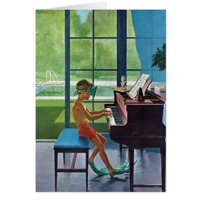 Poolside Piano Practice (Front)