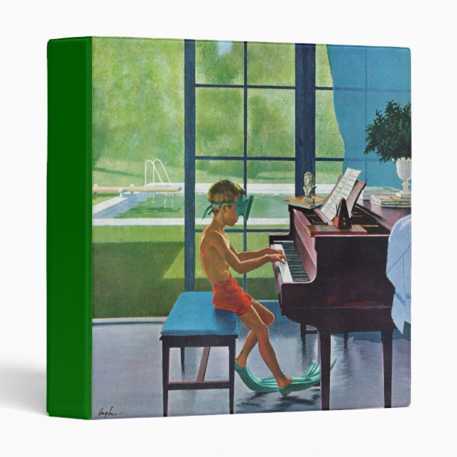 Poolside Piano Practice Binder (Front/Spine)