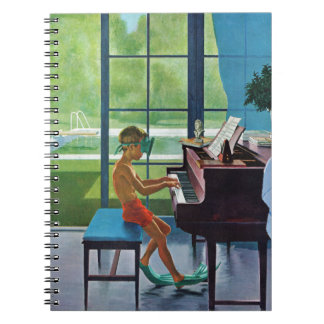Poolside Piano Practice Notebook