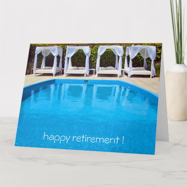 poolside retirement big card (Front)