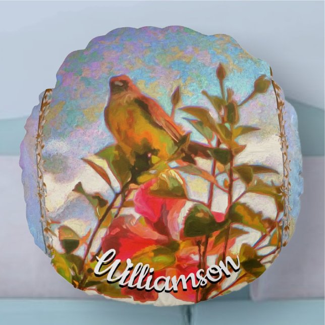 Poolside Singer 2338 Round Pillow (Creator Uploaded)