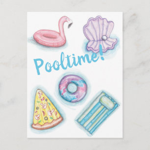 Pooltime Postcard