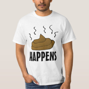 POOP ARRIVE AMUSANT MENS T-SHIRTS