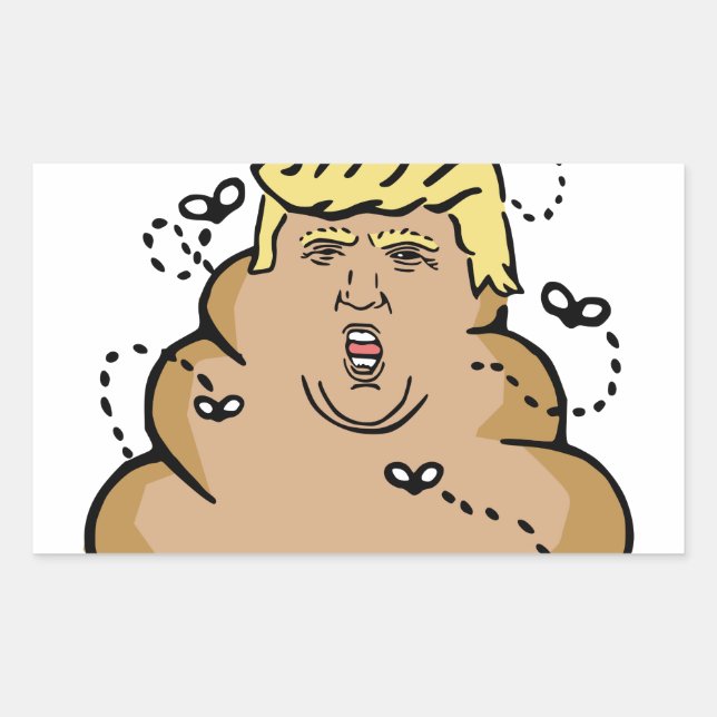 poop donald trump sticker (Front)