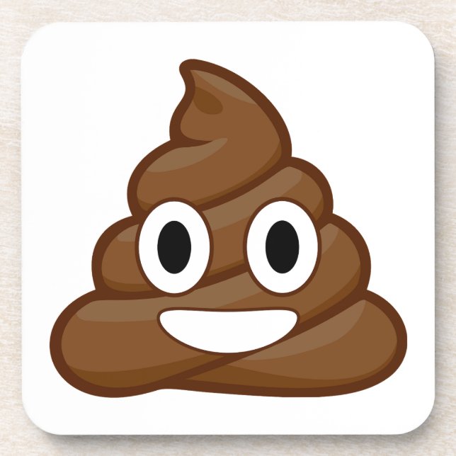 poop emoji coaster (Front)