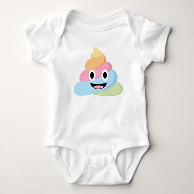 Poop Emoji Cute Funny Bodysuits & One-Pieces (Front)