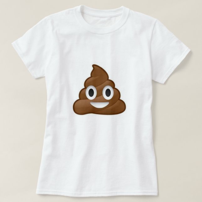 Poop Emoji Ice Cream Tee Shirt (Design Front)