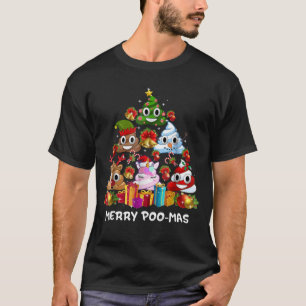 Poop Emoji Joyeux pyjama de Noël Funny T-shirt