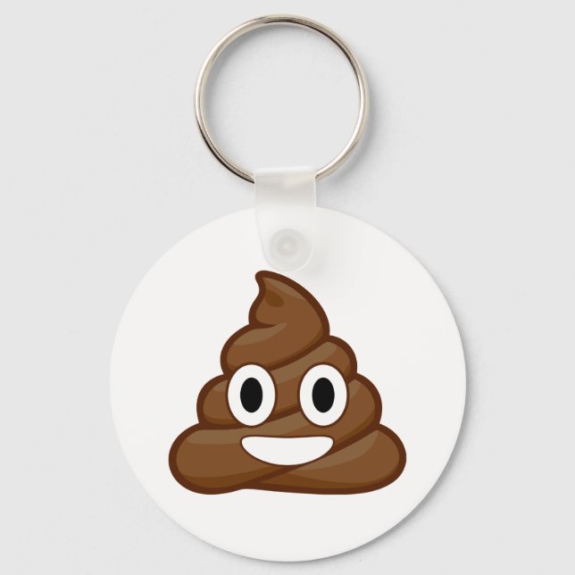 poop emoji keychain (Front)