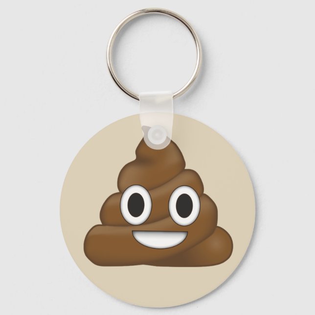 Poop Emoji Keychain (Front)