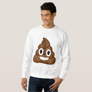 poop emoji mens sweatshirt