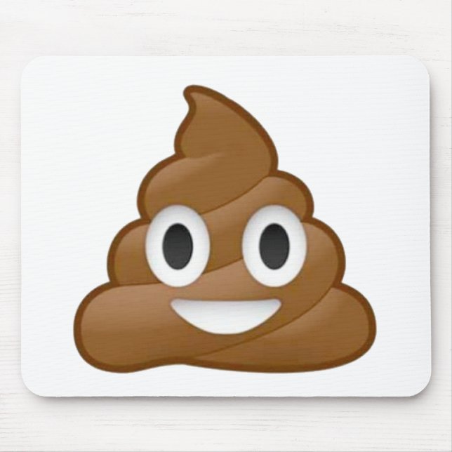 Poop emoji mouse pad (Front)