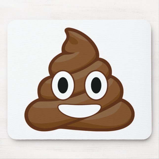 poop emoji mouse pad (Front)