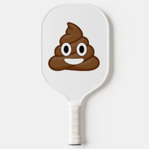 poop emoji pickleball paddle