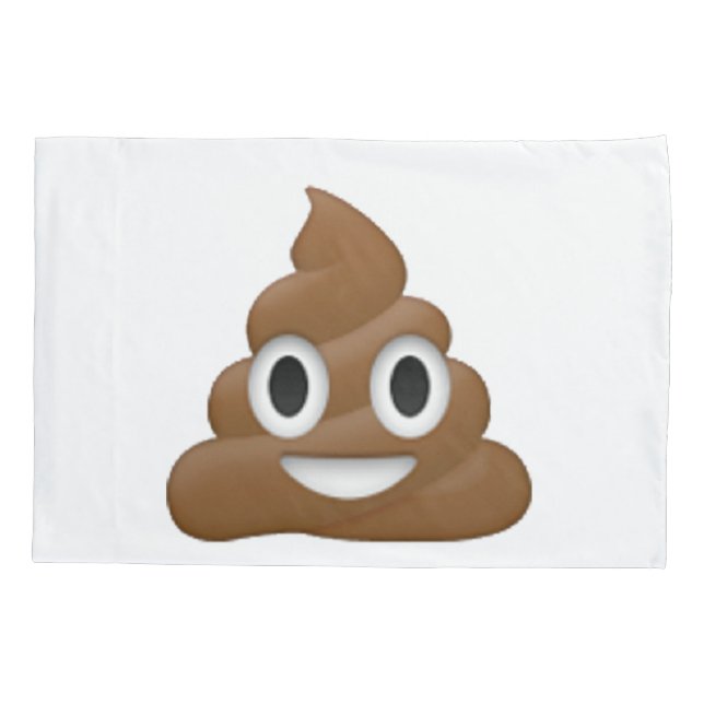 Poop - Emoji Pillowcase (Back)