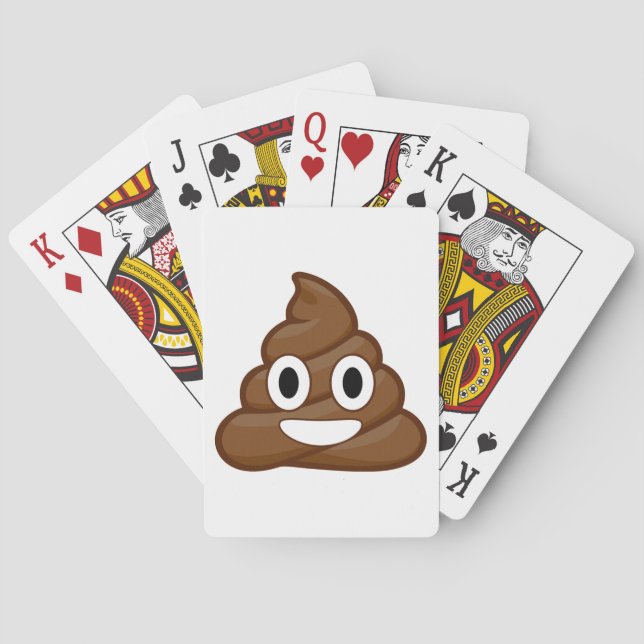 poop emoji playing cards (Back)