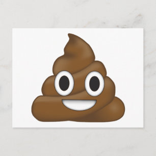 Poop Emoji Postcard