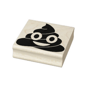 Poop Emoji Rubber Stamp