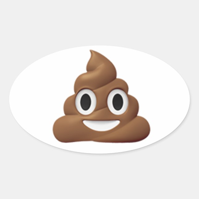 Poop emoji Sticker (Front)