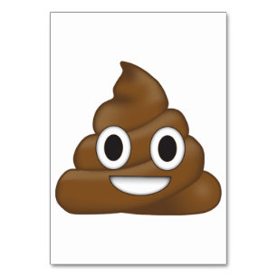 Poop Emoji Table Number