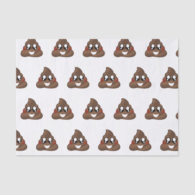 Poop Emoji Tissue Paper (Front)