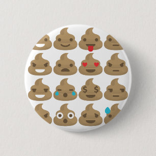 poop emojis 2 inch round button