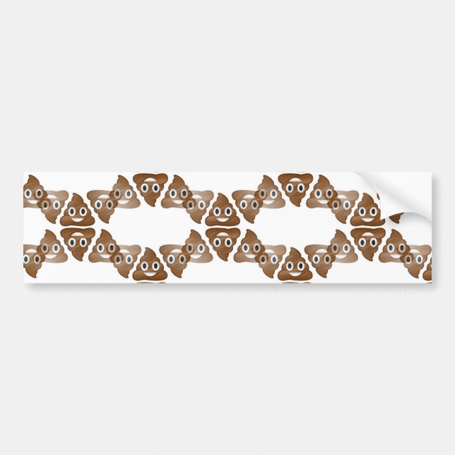 poop emojis bumper sticker (Front)