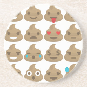 poop emojis coaster