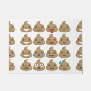 poop emojis door mat doormat