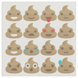 poop emojis fabric