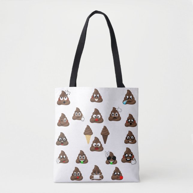 Poop Emojis Galore Tote Bag (Front)