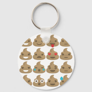 poop emojis keychain