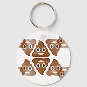poop emojis keychain