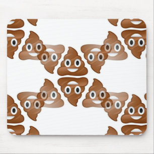poop emojis mouse pad