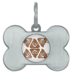 poop emojis pet tag