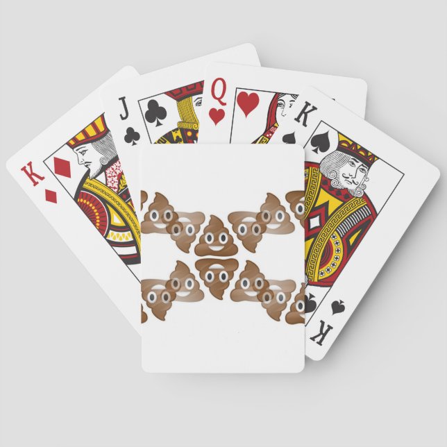 poop emojis playing cards (Back)