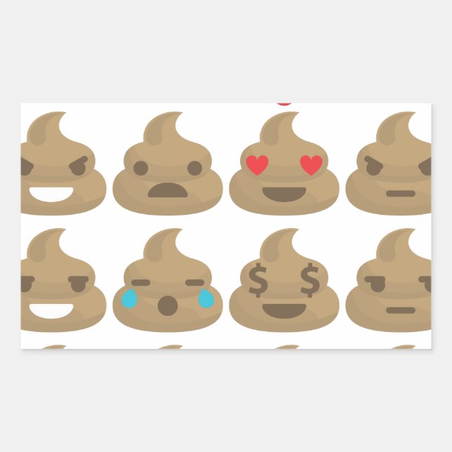 poop emojis sticker (Front)