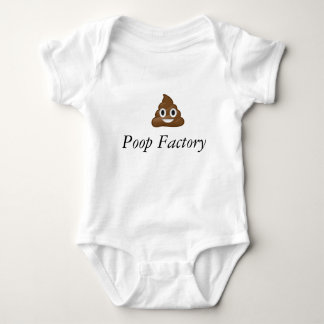 poop factory baby bodysuit
