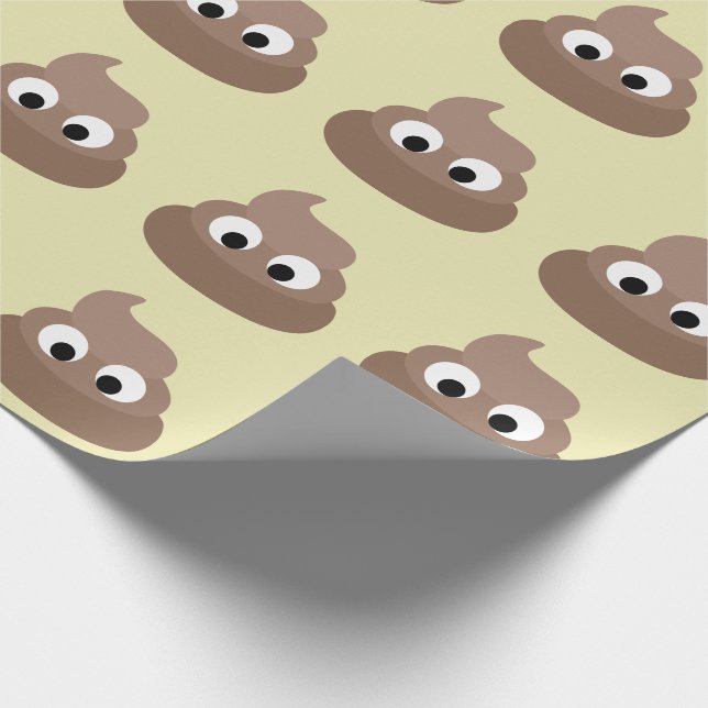 POOP FUNNY Birthday WRAPPING PAPER (Corner)